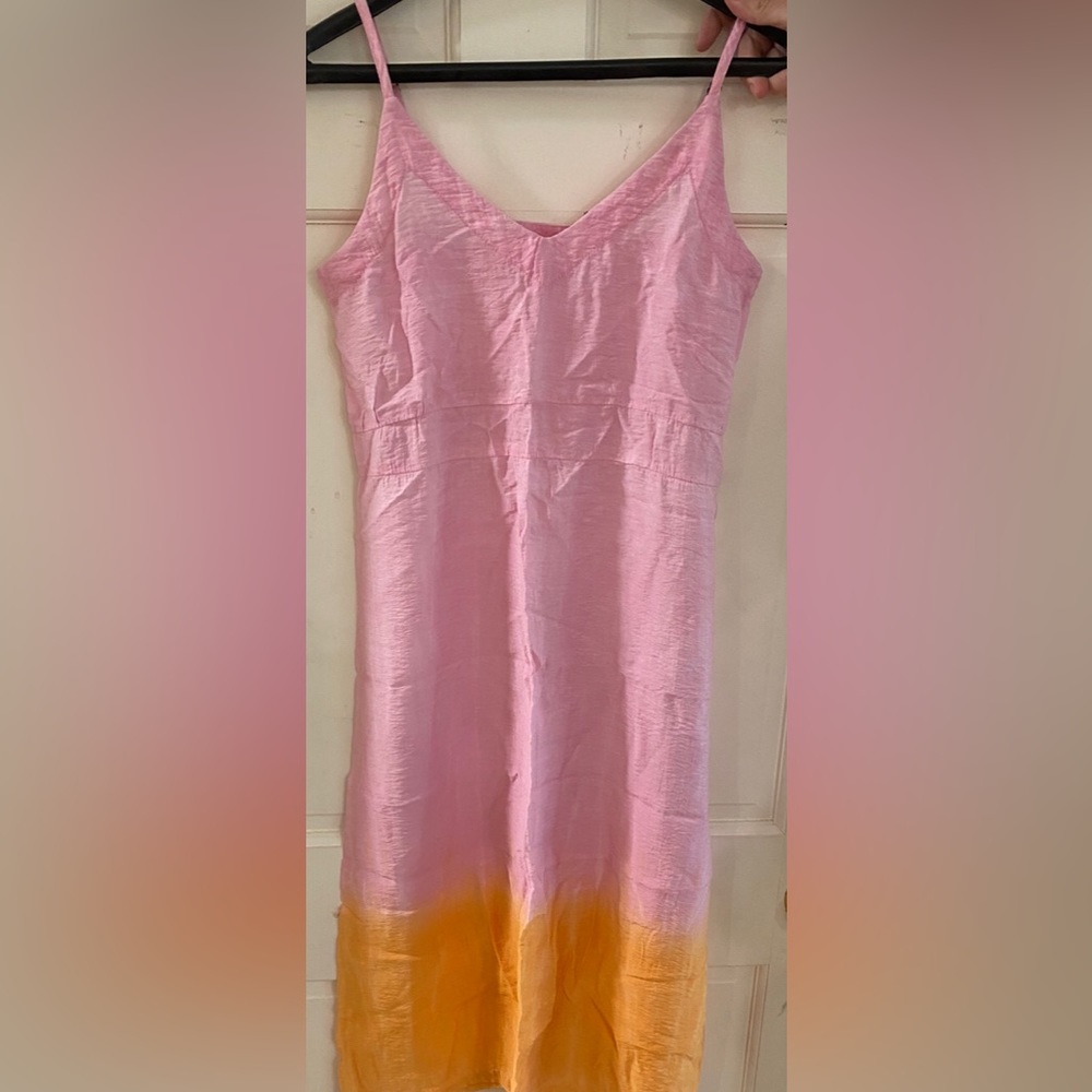 Anthropologie LACAUSA Soleil MIDI Slip Dress size XS
